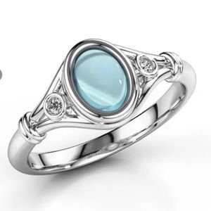 Sterling Silver Moon Ring